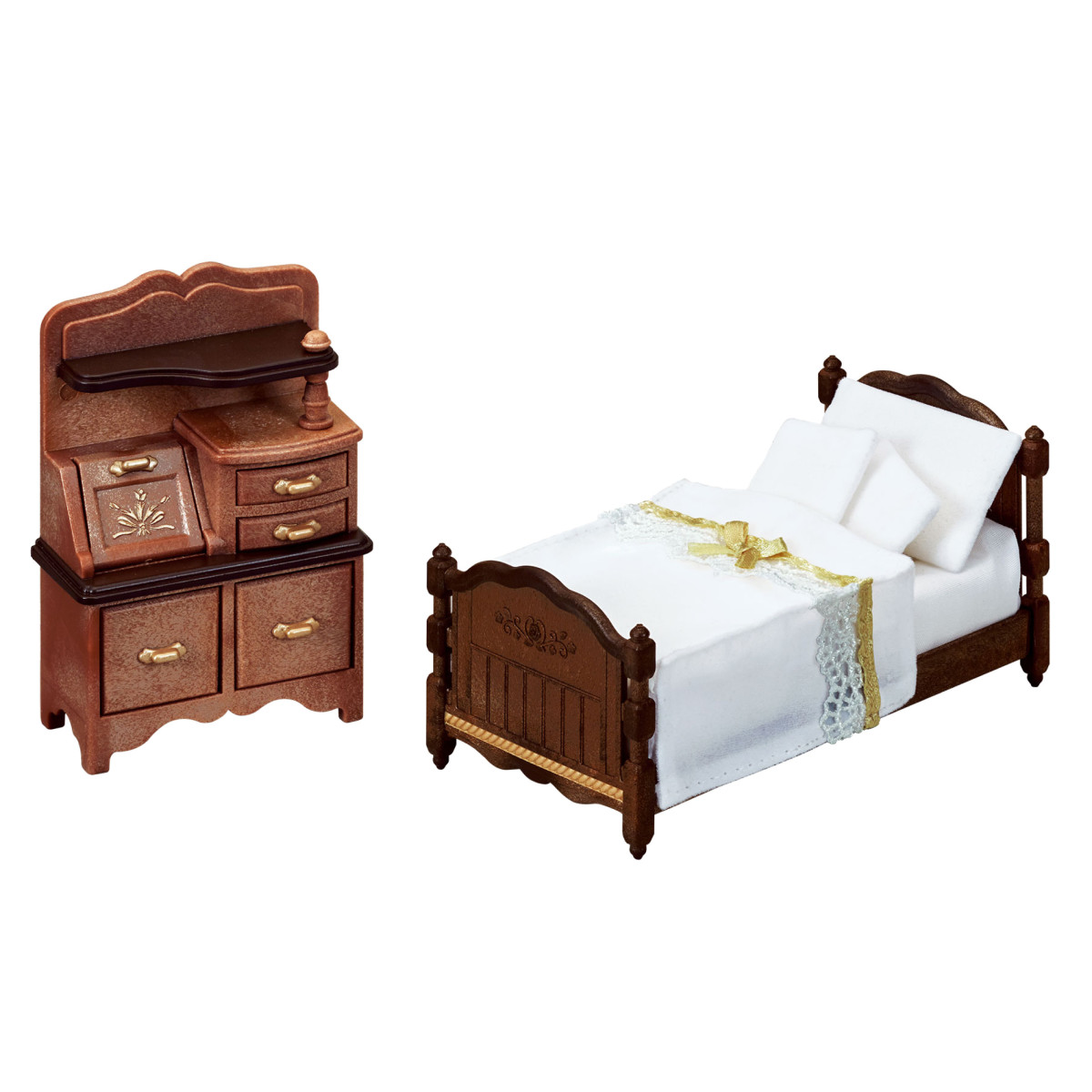 Bed Chest Set Brown Classic Edition