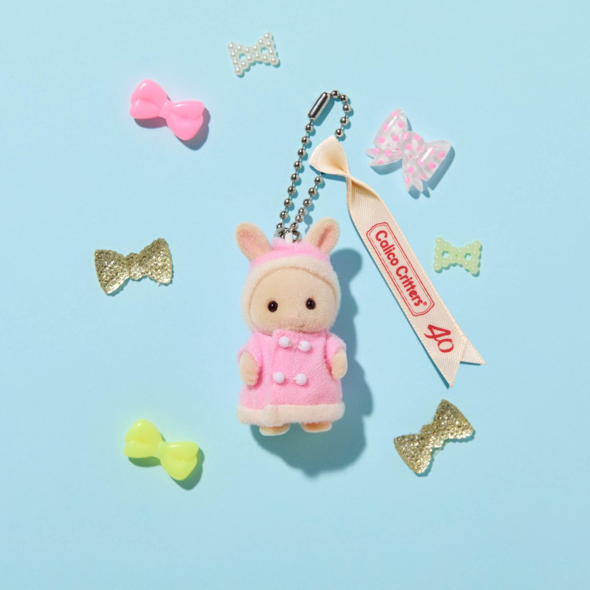 Alternative view of Chain Rabbit Fluffy Collection - Parka Key Baby Milk