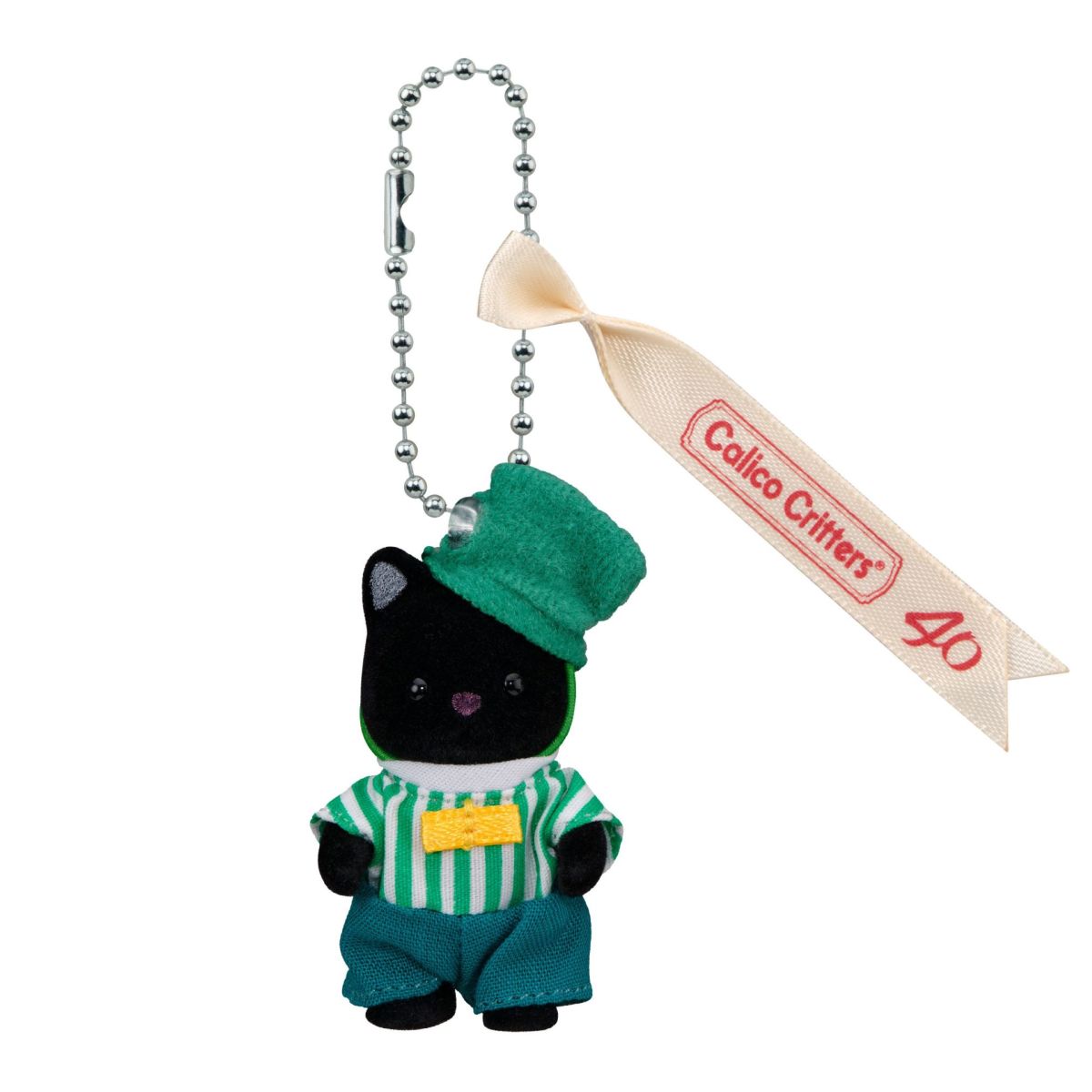 Keychain Tuxedo Cat | Baby Green Emerald Series